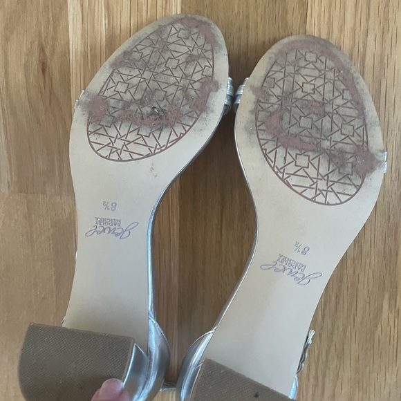 Badgley Mischka open toe block Jewel Sandal SZ 8.5 EUC - Picture 5 of 8